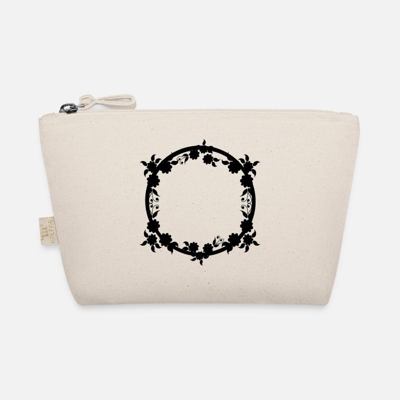 Ornaments Circular frame Basic text Organic Pouch