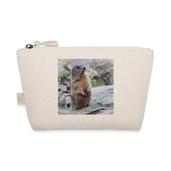 Murmeltier auf Wache 2 - Alpen Wildlife Motiv - Bio-Täschchen - Natur - Vorne