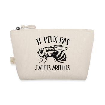 Je peux pas j'ai des abeilles, humour d'apiculteur - Trousse biologique - nature - Devant