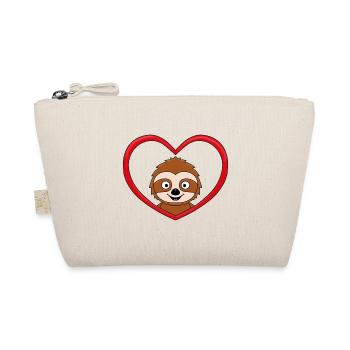 LIEBE - LOVE - FAULTIER - TIER - KIND - BABY - Bio-Täschchen - Natur - Vorne