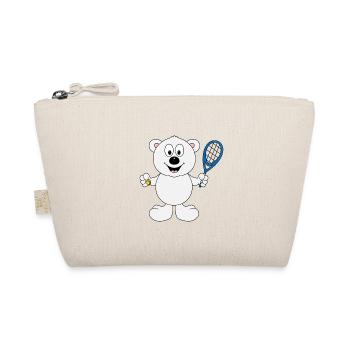 TENNIS - TEDDYBÄR - SPORT - TIER - KIND - BABY - Bio-Täschchen - Natur - Vorne