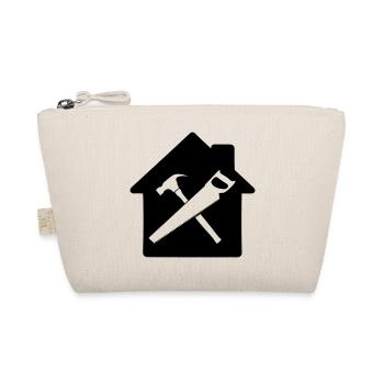 Carpenter tool logo house building - Organic Pouch - nature - Front