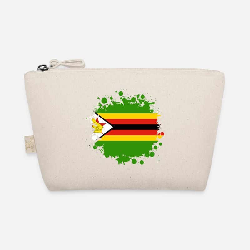 Simbabwe Flaggen Klecks Bio-Täschchen