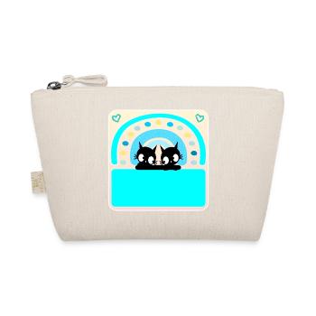 Cats Name Tag - Organic Pouch - nature - Front