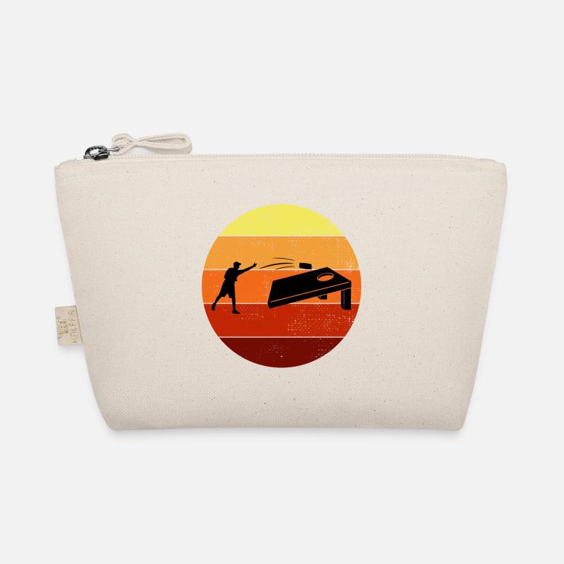 Cornhole Bean Bag Toss Lawn Game Vintage Retro Organic Pouch