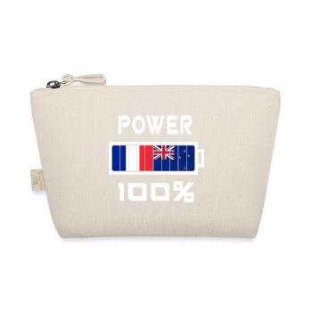 New Zealand and France Power 100% - Organic Pouch - nature - Front