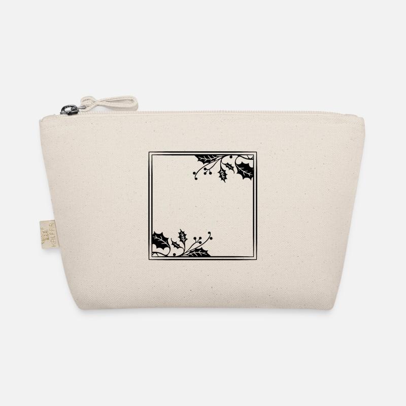 Noël Black Frame Bay Leaf Trousse biologique