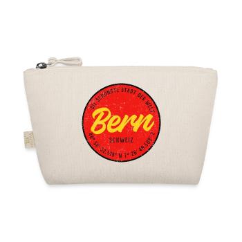 Bern Badge Retro RotGelb - Bio-Täschchen - Natur - Vorne