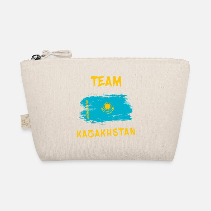 Team Kazakhstan flags design Organic Pouch