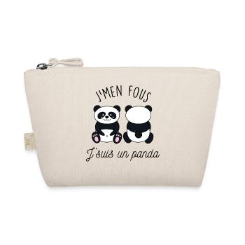 J'men fous j'suis un panda - Trousse biologique - nature - Devant