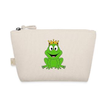FROSCHKÖNIG - FROSCH - TIER - KIND - BABY - FUN - Bio-Täschchen - Natur - Vorne