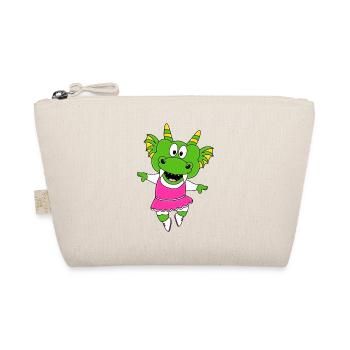 TANZEN - BALLETT - BALLERINA - DRACHE - KIND - FUN - Bio-Täschchen - Natur - Vorne