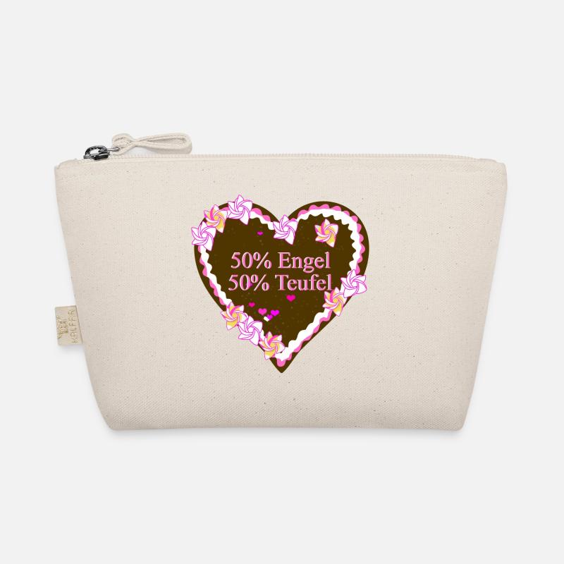 Lebkuchenherz Engel Teufel Bio-Täschchen