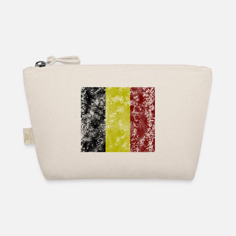 Drapeau vintage de la Belgique Drapeau Trousse biologique