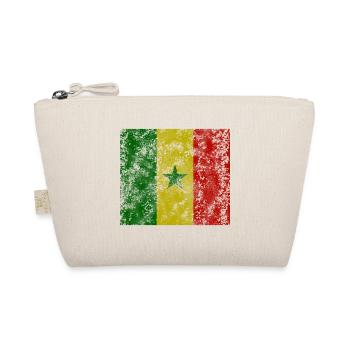 Senegal vintage Flagge - Bio-Täschchen - Natur - Vorne