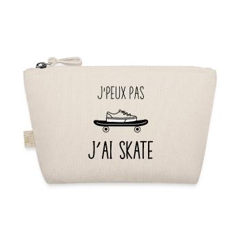 J'peux pas j'ai skate - Trousse biologique - nature - Devant