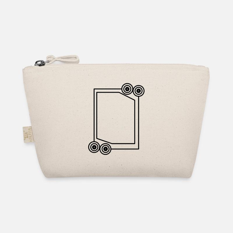 Cool long frame in black decoration Organic Pouch