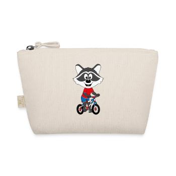 FAHRRADFAHRER - WASCHBÄR - TIERISCH - FAHRRAD - Bio-Täschchen - Natur - Vorne