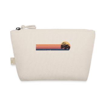 Vintage Retro Tractor - Organic Pouch - nature - Front
