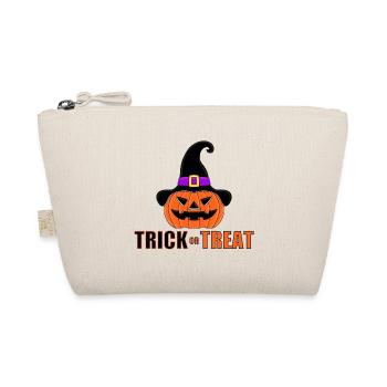 TRICK OR TREAT - HALLOWEEN - KÜRBIS - Bio-Täschchen - Natur - Vorne