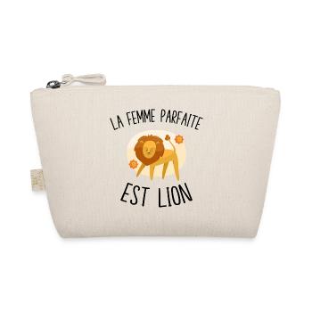 La femme parfaite est Lion - Trousse biologique - nature - Devant