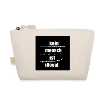 Kein Mensch ist illegal - Bio-Täschchen - Natur - Vorne