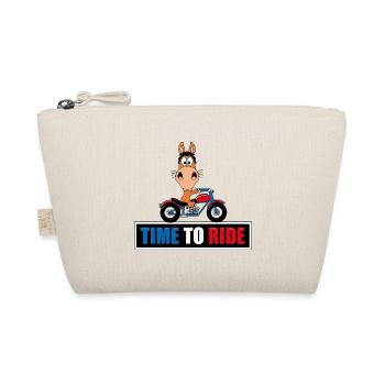 TIME TO RIDE - PFERD - PONY - MOTORRAD - BIKER - Bio-Täschchen - Natur - Vorne