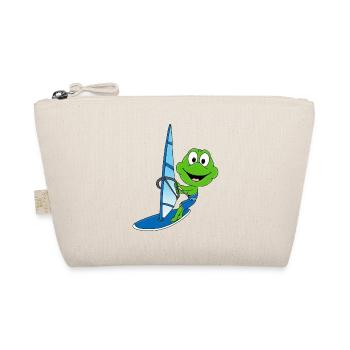 FROSCH - WINDSURFER - WINDSURFEN - SURFEN - SPORT - Bio-Täschchen - Natur - Vorne