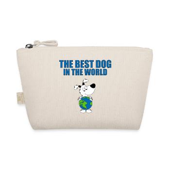 THE BEST DOG IN THE WORLD - HUND - WELT - ERDE - Bio-Täschchen - Natur - Vorne
