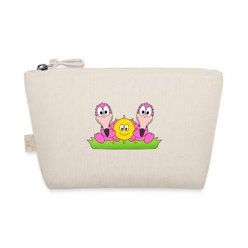 FLAMINGOS - LIEBE - SOMMER - SONNE - SONNENSCHEIN - Bio-Täschchen - Natur - Vorne