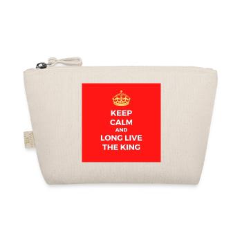 Keep calm and long live the king - Organic Pouch - nature - Front