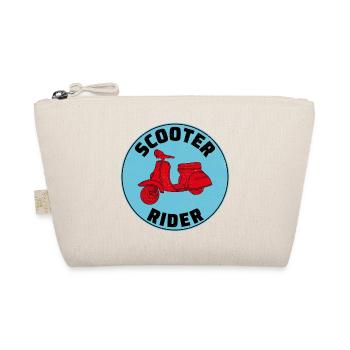 Scooter Rider Scootering Motorbike Moped Bike - Organic Pouch - nature - Front