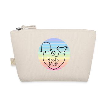 "Beste Mutti" | Geschenke für Mama | Muttertag - Bio-Täschchen - Natur - Vorne