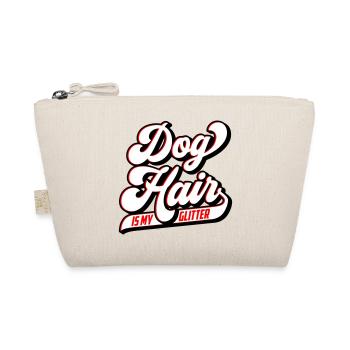 Dog hair is my glitter | Colors can be changed - Organic Pouch - nature - Front