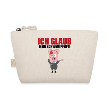ICH GLAUB MEIN SCHWEIN PFEIFT! - SCHIEDSRICHTER - Bio-Täschchen - Natur - Vorne