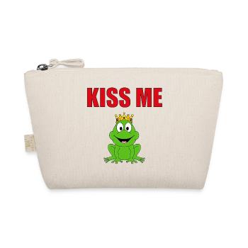KISS ME - FROSCHKÖNIG - FROSCH - TIERISCH VERLIEBT - Bio-Täschchen - Natur - Vorne