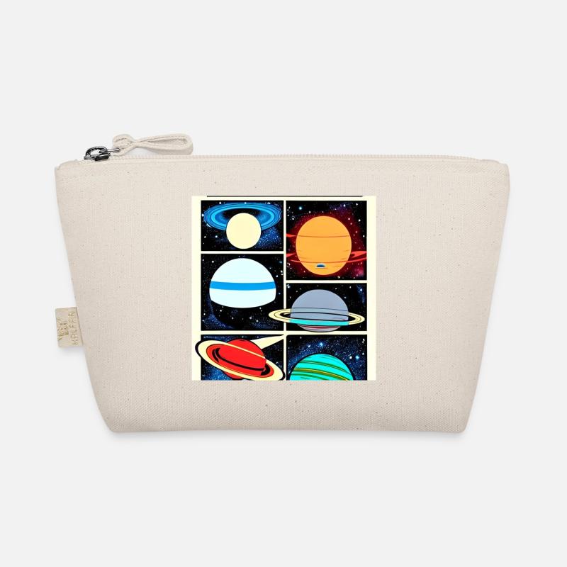 Planets on space comics style Organic Pouch