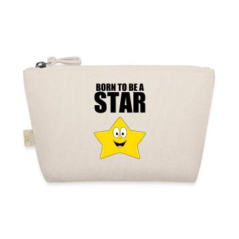 BORN TO BE A STAR - STERN - KIND - BABY - Bio-Täschchen - Natur - Vorne