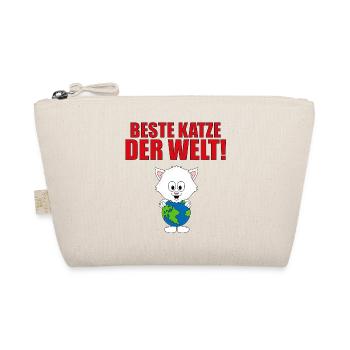 BESTE KATZE DER WELT! - TIERLIEB - KATER - LIEBE - Bio-Täschchen - Natur - Vorne