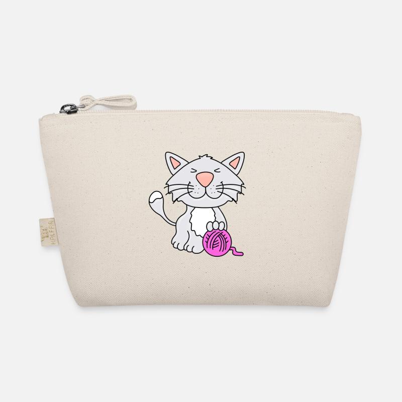KATZE - WOLLE - TIER - KIND - BABY Bio-Täschchen