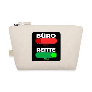 Abschiedsgeschenke für Rentner - RENTE - Bio-Täschchen - Natur - Vorne