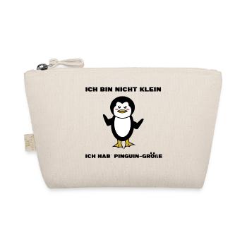 Cool Pinguin Lustig Vogel Statement Tier Süß - Bio-Täschchen - Natur - Vorne