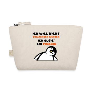 Vogel Statement Süß Pinguin Tier Zoo - Bio-Täschchen - Natur - Vorne