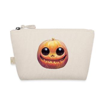 Pumpkin Head For Halloween - Organic Pouch - nature - Front