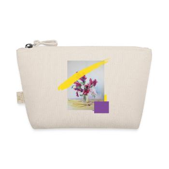 Blumenstrauß Aquarell im Pastelllook - Bio-Täschchen - Natur - Vorne