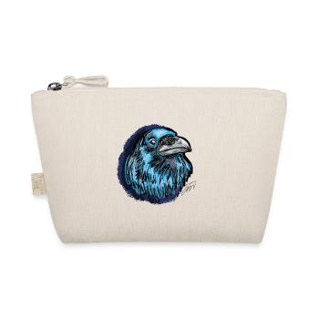Der blaue Rabe, Tier Geschenke - Bio-Täschchen - Natur - Vorne