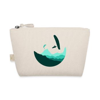 Mountains in a Circle Paragliding turquoise - Organic Pouch - nature - Front