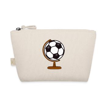 WELT - GLOBUS - ERDE - FUßBALL - SPORT - Bio-Täschchen - Natur - Vorne