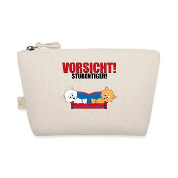 VORSICHT! STUBENTIGER! - KATZEN - SOFA - HAUSKATZE - Bio-Täschchen - Natur - Vorne