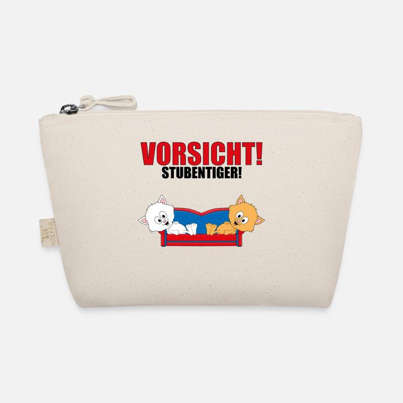 VORSICHT! STUBENTIGER! - KATZEN - SOFA - HAUSKATZE - Bio-Täschchen - Natur